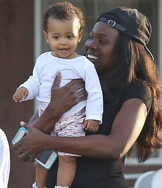 Michaiah Hanks with her mother Tiffany Miles.